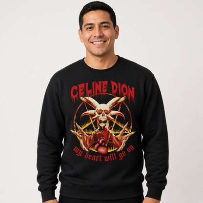 Funny Celine Dion Horror Parody Sweatshirt