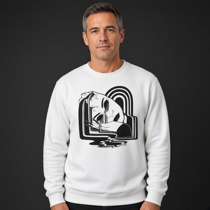 Broken female headsweatshirt, funny sweatshirt, graphic shirts, unisex tshirt, printed sweatshirt