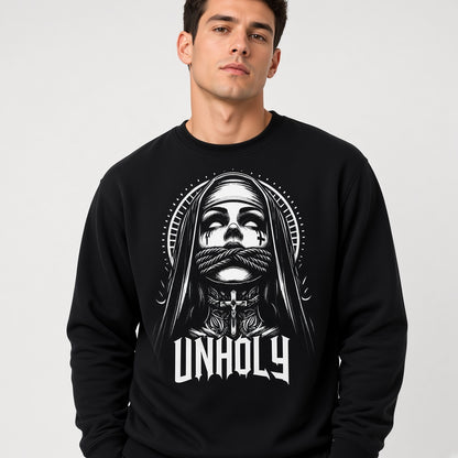 Unholy Nun Gothic Grunge Rock Sweatshirt