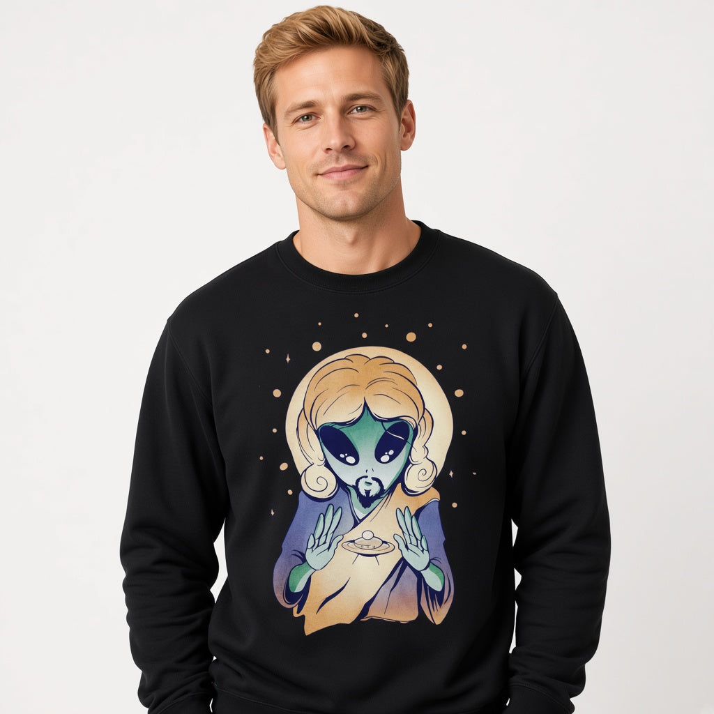 sweatshirt Alien Jesus