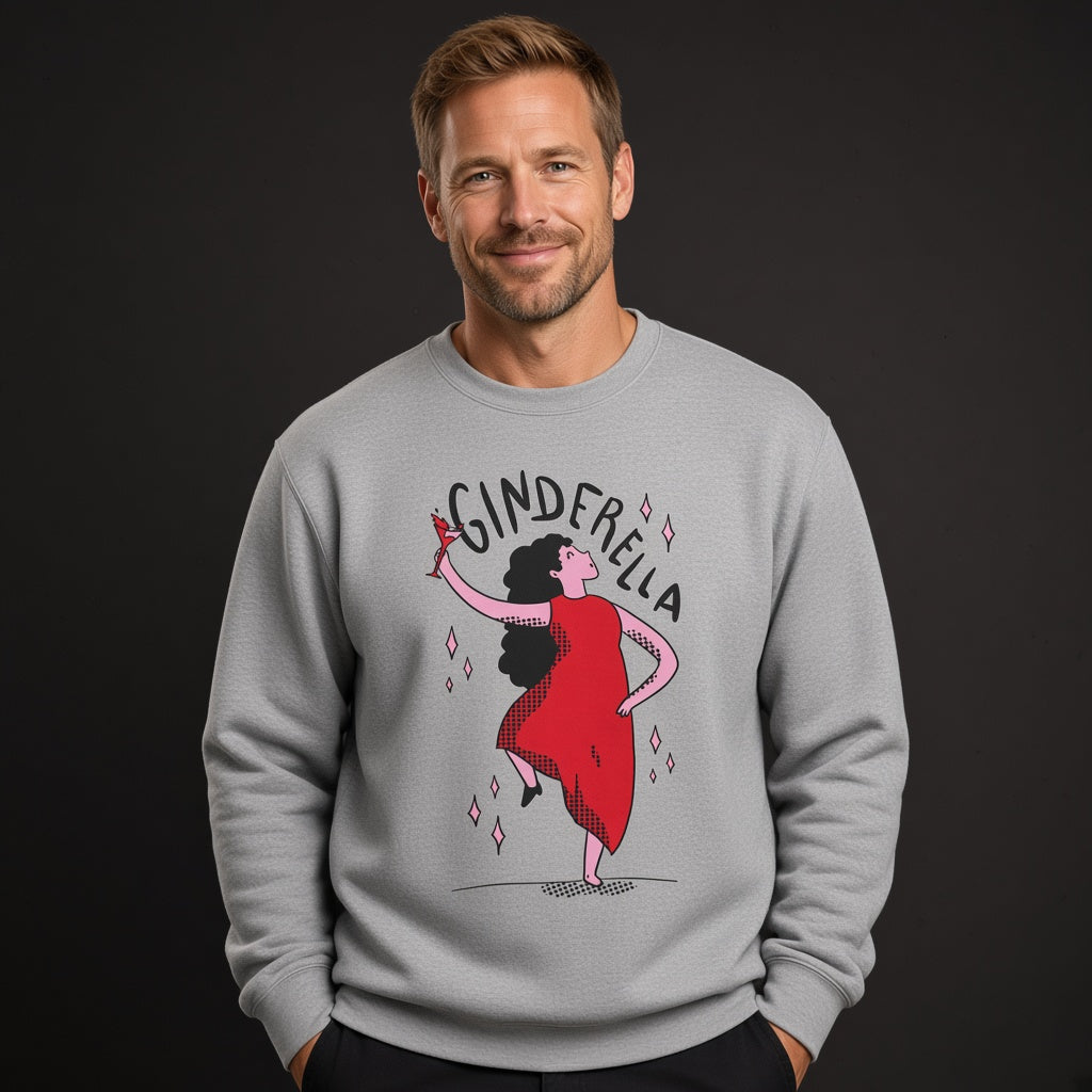 Ginderella sweatshirt, graphic shirts, unisex tshirt, funny printed sweatshirt