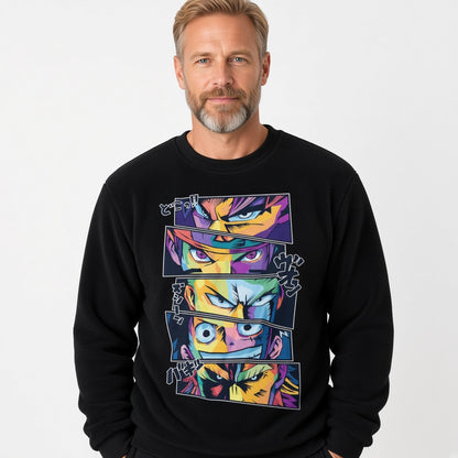 Neon anime sweatshirt, funny sweatshirt, graphic shirts, unisex tshirt, printed sweatshirt
