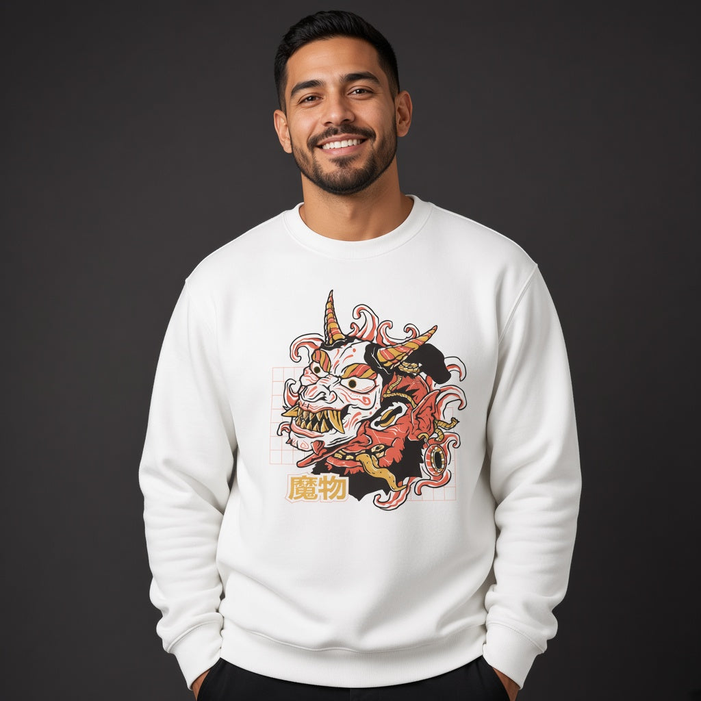 Dragon mask sweatshirt, funny sweatshirt, graphic shirts, Anime unisex tshirt