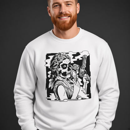Girl with a gun sweatshirt, funny sweatshirt, graphic shirts, unisex tshirt, printed sweatshirt