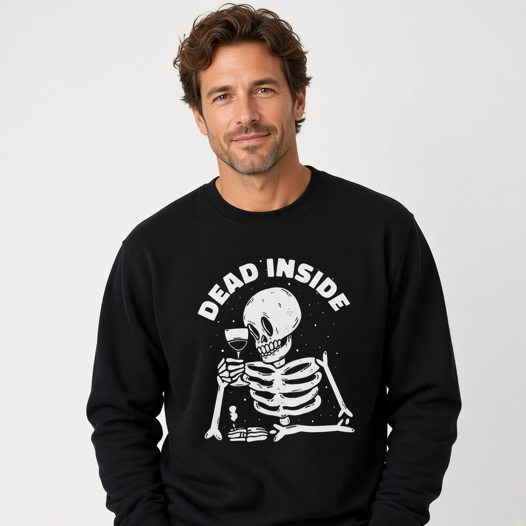 Dead inside sweatshirt, funny sweatshirt, graphic shirts, unisex tshirt, printed sweatshirt