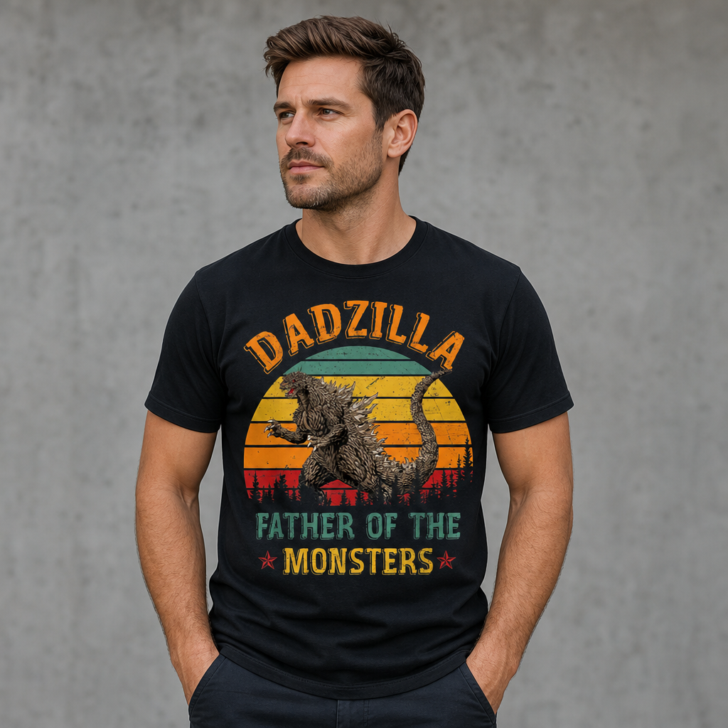 Dadzilla Father of the Monsters T-Shirt