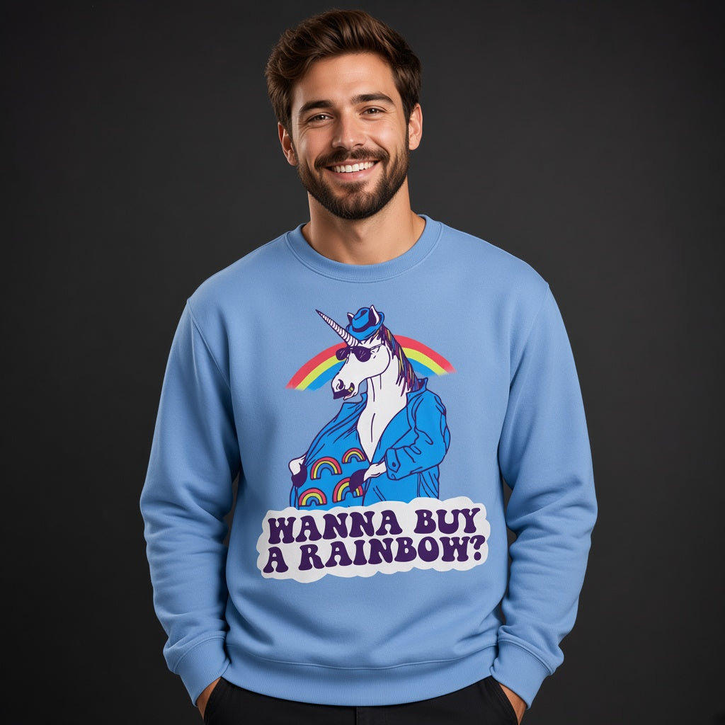 Wanna Buy a Rainbow Sweatshirt, Funny Unisex sweatshirt