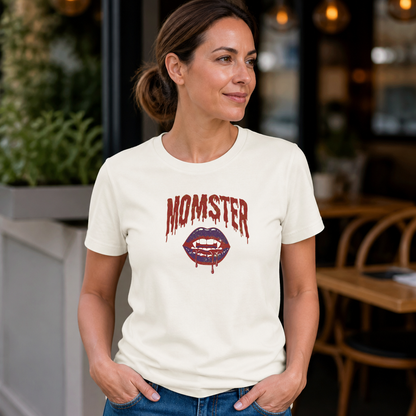 Momster Shirt Funny Mom Halloween Vampire T-Shirt