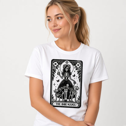 The Dog Mama Funny Skeleton Dogs T-Shirt