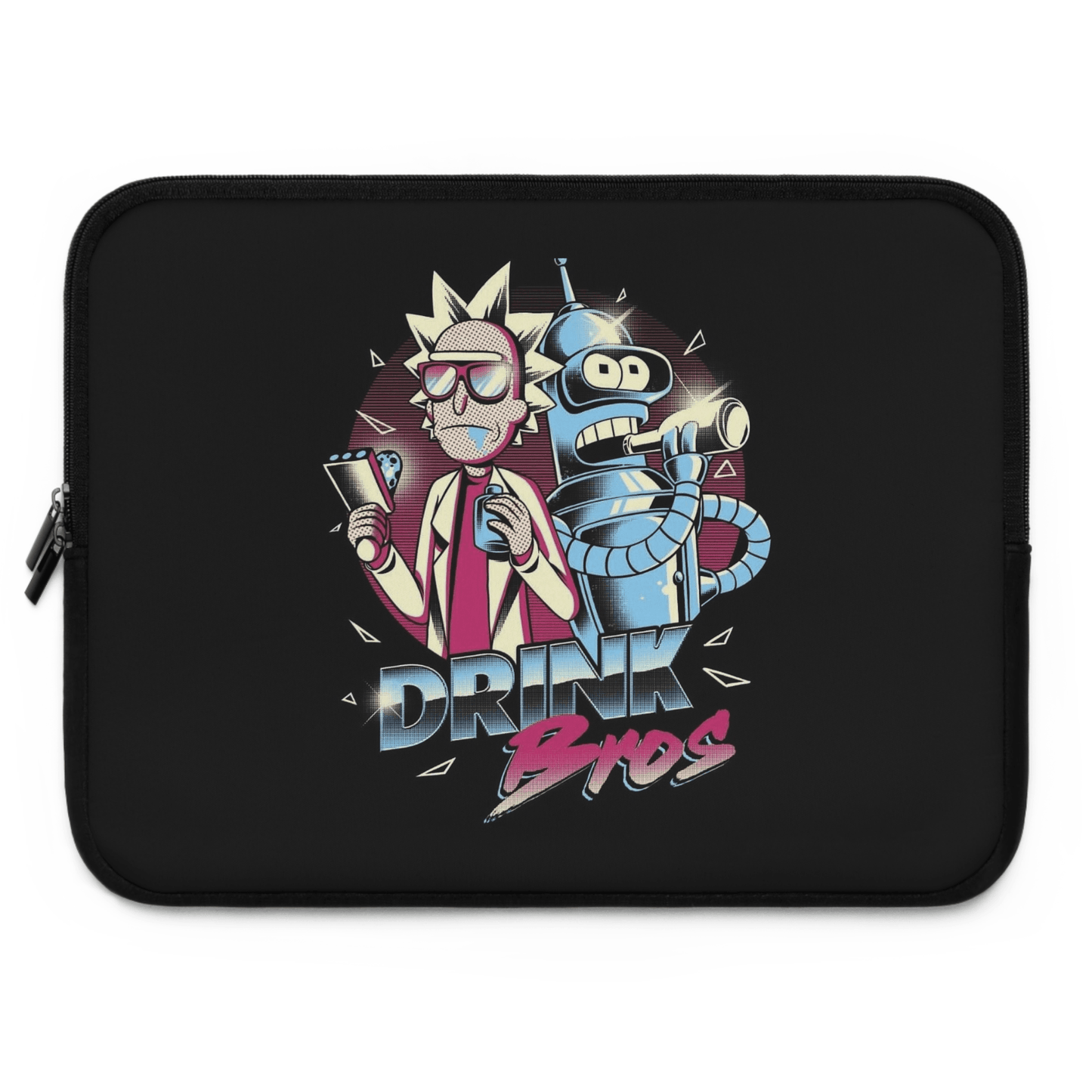 Rick and morty (drink bros) Laptop sleeve - Bolt Print