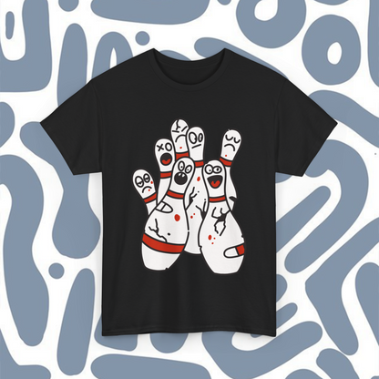 Fun bowling pins t-shirt, graphic shirts, unisex tshirt, printed T-shirt