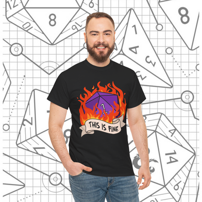 DND This Is Fine T-Shirt, Dungeons & Dragons Unisex tee