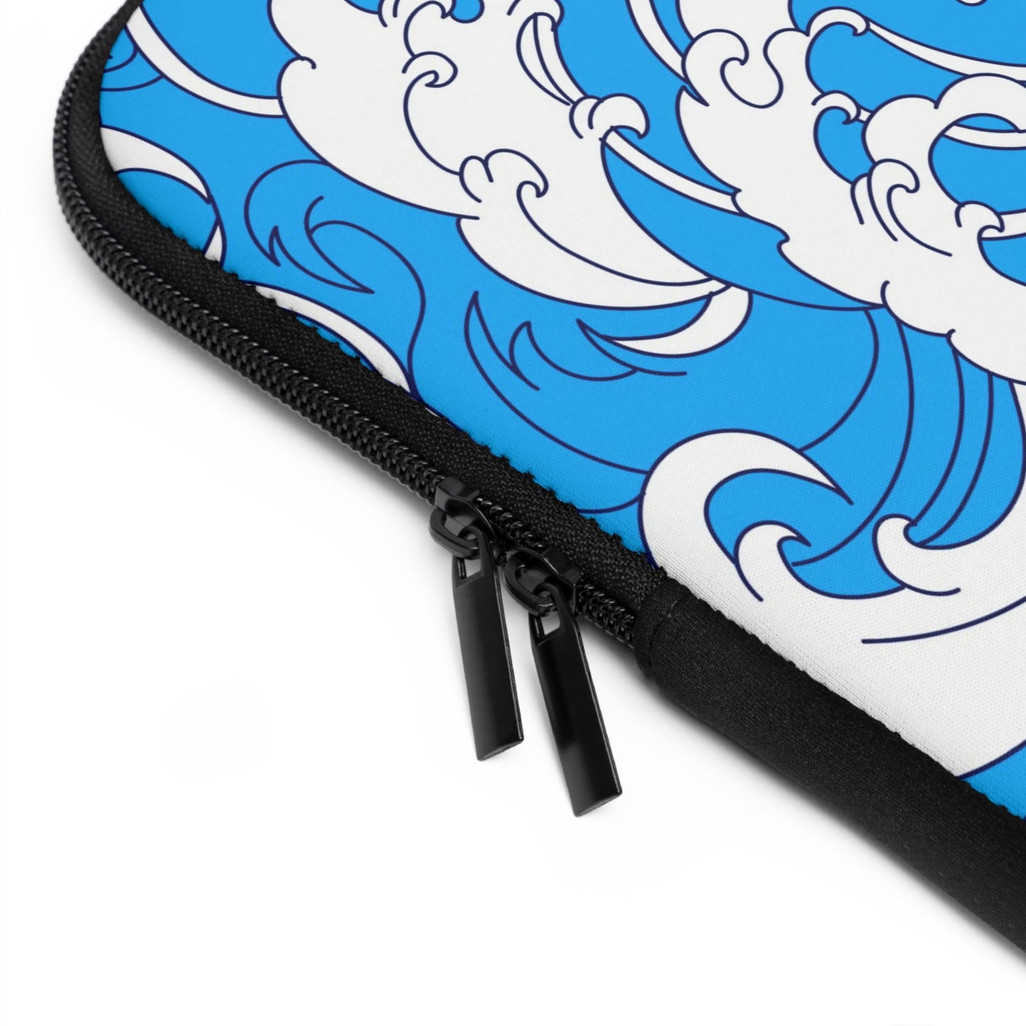 japanese wave Laptop sleeve macbook or any laptop, anime laptop bag, Laptop carrying case