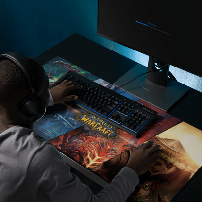 World of WarCraft Desk Mat, Gaming keyboard matt, mousepad large, XXL extended deskpad mouse pad - Bolt Print