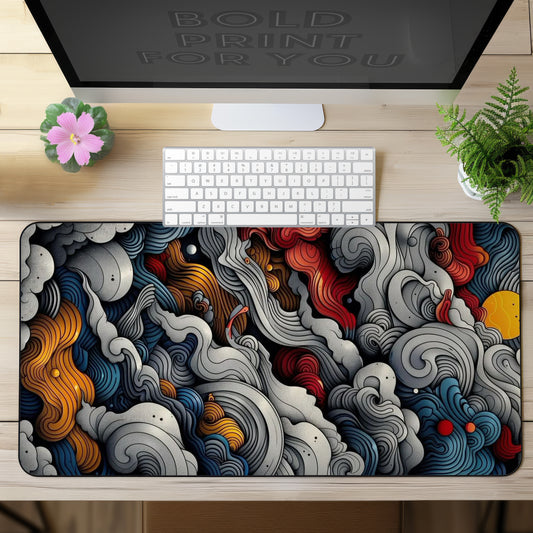 Abstract harmony Desk Mat
