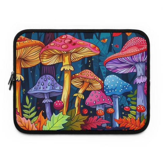 Psychedelic poisonous mushrooms Laptop sleeve macbook or any laptop, laptop bag, Laptop carrying case