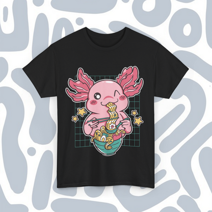 T-shirt Kawaii axolotl ramen