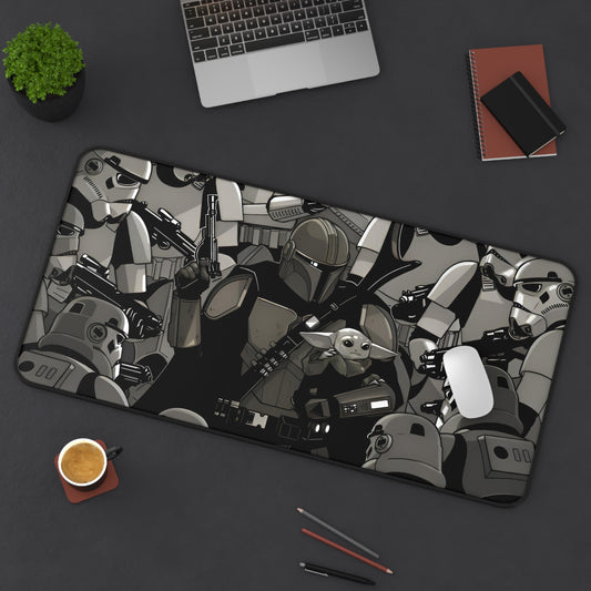 The Mandalorian and Grogu Desk Mat, Gaming keyboard matt, mousepad large, XXL extended deskpad mouse pad - Bold Print