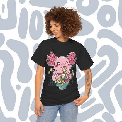 T-shirt Kawaii axolotl ramen