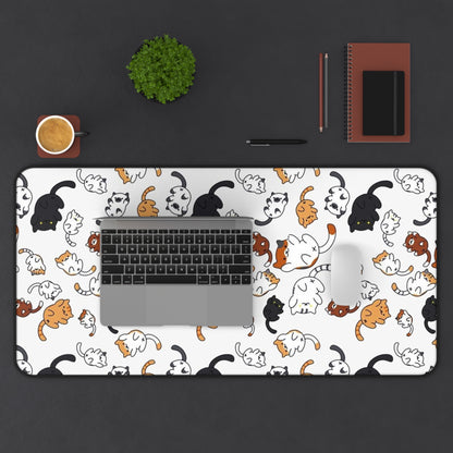 Funny cats Desk Mat, Gaming keyboard mat, mousepad large, XXL extended deskpad mouse pad