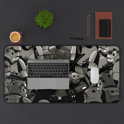 The Mandalorian and Grogu Desk Mat, Gaming keyboard matt, mousepad large, XXL extended deskpad mouse pad - Bold Print