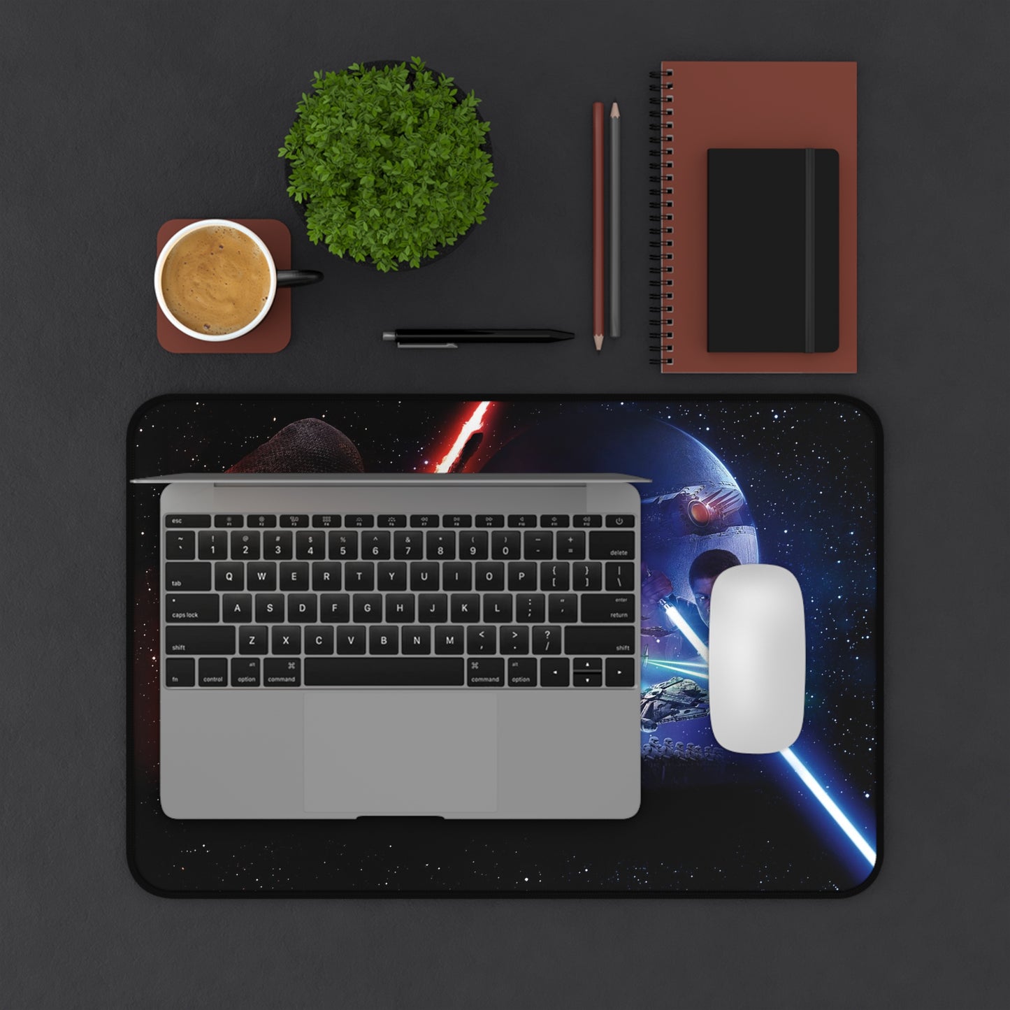 Star Wars ep 7 Desk Mat, Gaming keyboard matt, mousepad large, XXL extended deskpad mouse pad - Bold Print