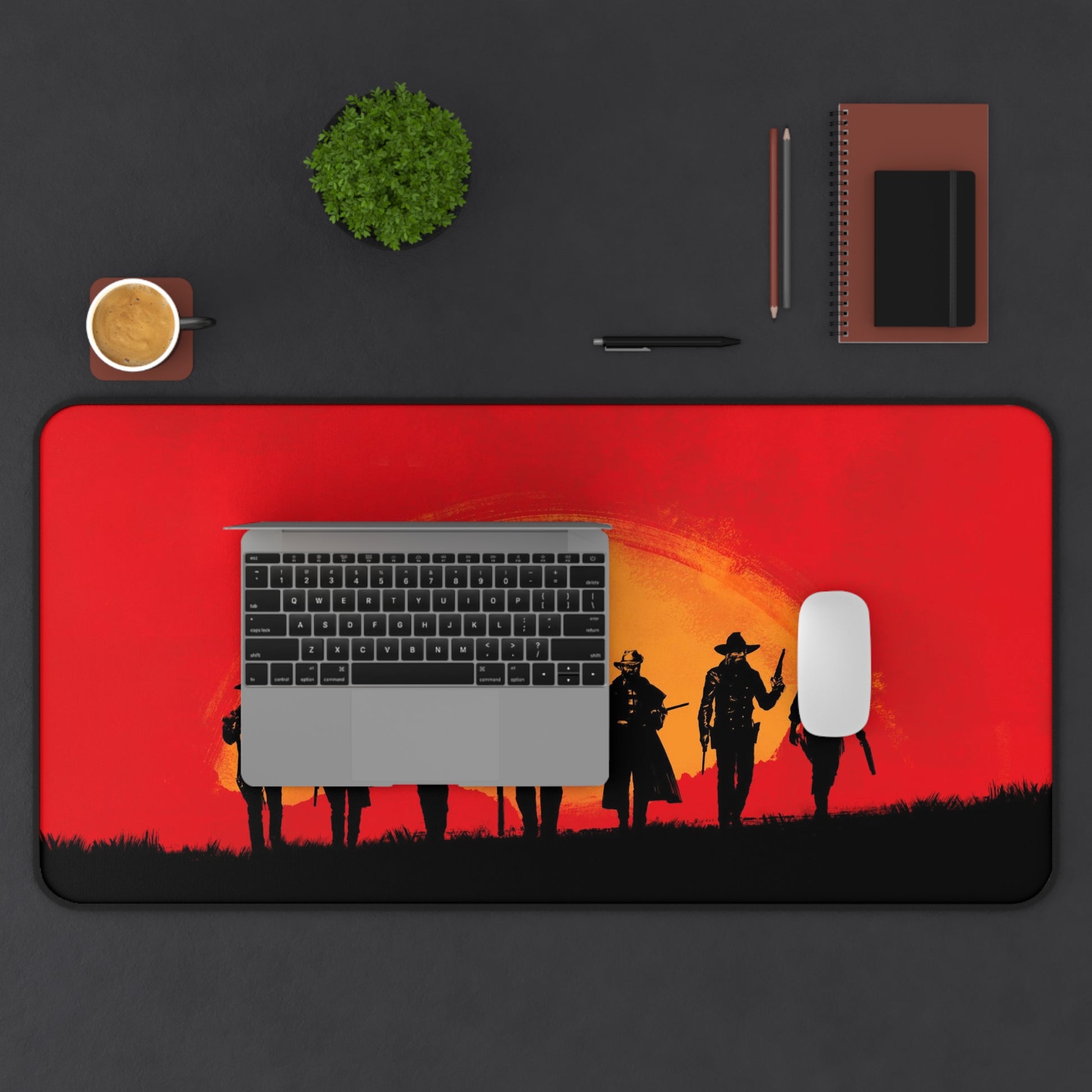 Red Dead Redemption2 Desk Mat, deskmat xl, Gaming keyboard matt, mousepad large, XXL extended deskpad mouse pad, large gaming mousepad - Bolt Print