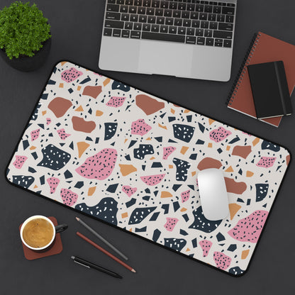 Colorful terrazzo Desk Mat, gaming mouse mat, mousepad large, XXL deskpad mouse pad