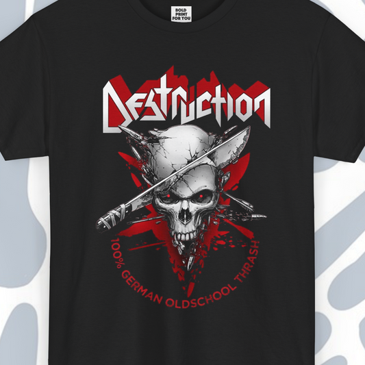 Destruction T-Shirt, Metal Unisex tee