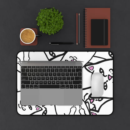 Funny Bad Kitty Desk Mat