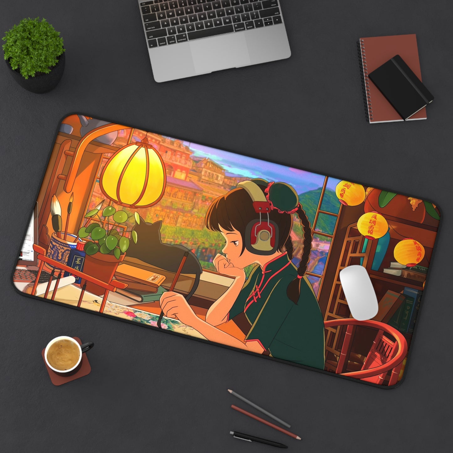 Lofi Girl Gaming Desk Mat