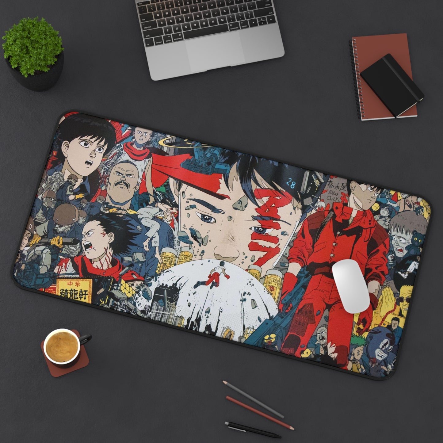 Anime Akira Desk Mat, Gaming keyboard matt, mousepad large, XXL extended deskpad mouse pad - Bold Print