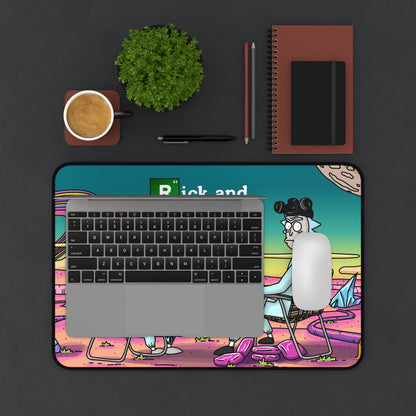 Rick and Morty Breaking Bad 2 Desk Mat, Gaming keyboard matt, mousepad large, XXL extended deskpad mouse pad - Bold Print