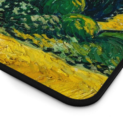 Vincent van Gogh Wheat Field with Cypresses Desk Mat, Gaming keyboard matt, mousepad large, XXL extended deskpad mouse pad