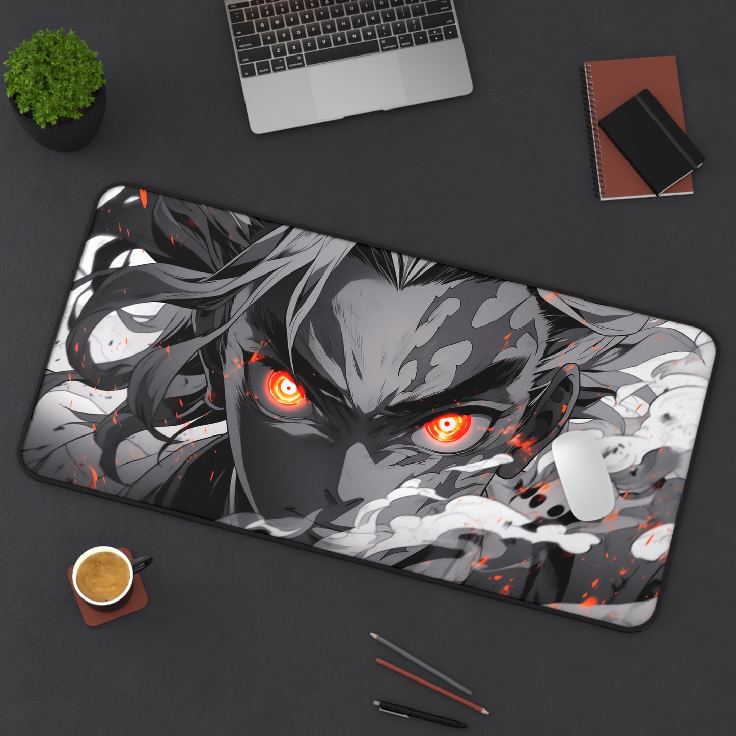 Anime Demon Slayer's Kyojuro Rengoku Desk Mat