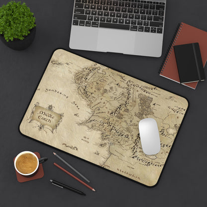 Map lord of the ring Desk Mat, deskmat xl, Gaming keyboard matt, mousepad large, XXL extended deskpad mouse pad, large gaming mousepad - Bolt Print