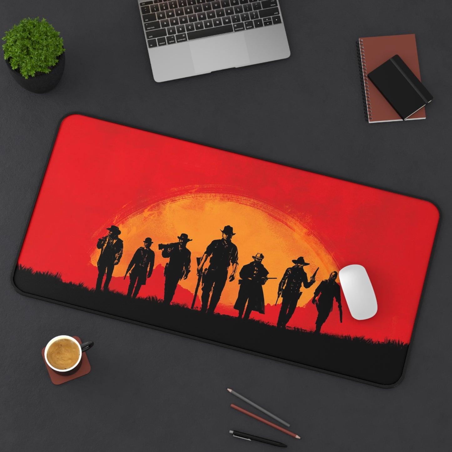 Red Dead Redemption2 Desk Mat, deskmat xl, Gaming keyboard matt, mousepad large, XXL extended deskpad mouse pad, large gaming mousepad - Bolt Print