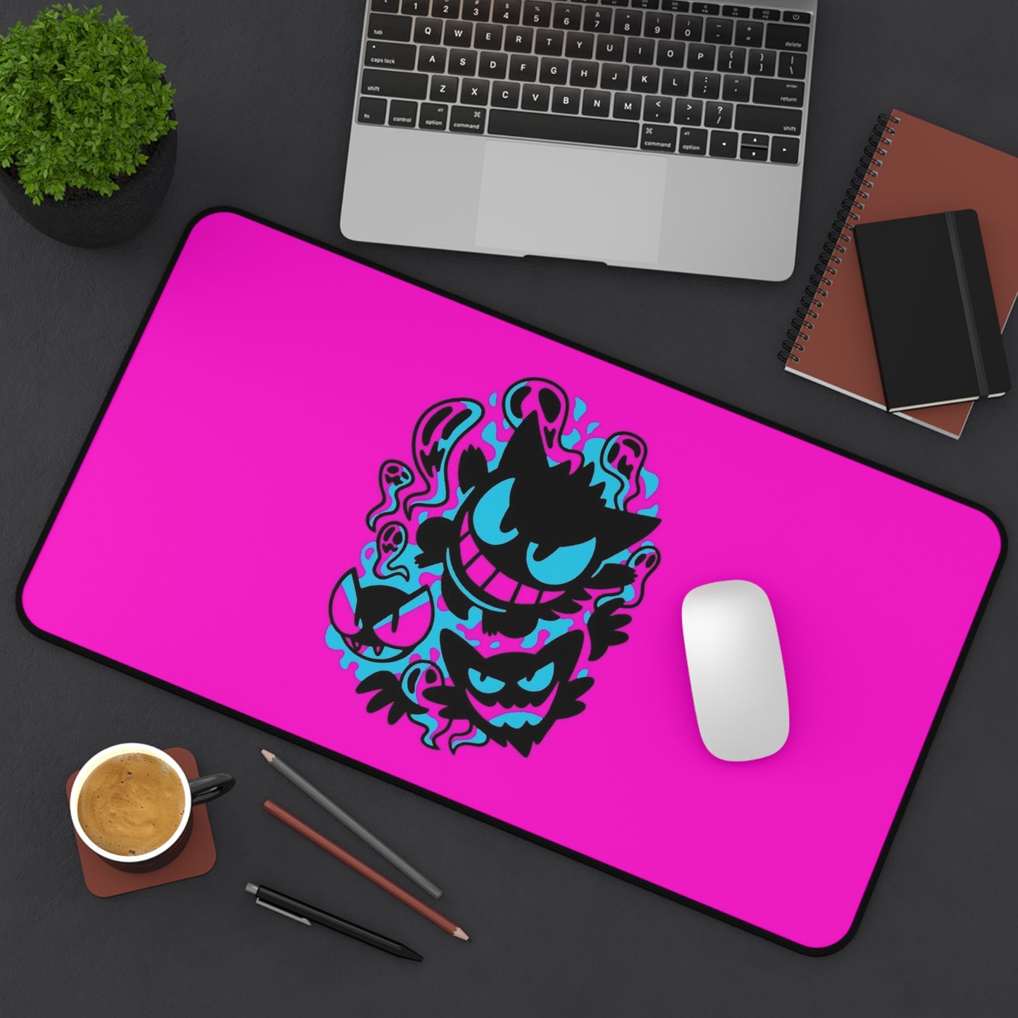 Anime Gastly Haunter Gengar Dark Gaming Desk Mat