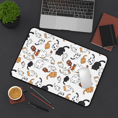 Funny cats Desk Mat, Gaming keyboard mat, mousepad large, XXL extended deskpad mouse pad