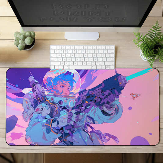 Anime Space Pirate Girl Desk Mat