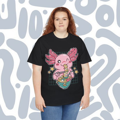 T-shirt Kawaii axolotl ramen