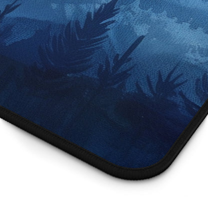 Indigo Mountains 2 Desk Mat, Gaming keyboard matt, mousepad large, XXL extended deskpad mouse pad