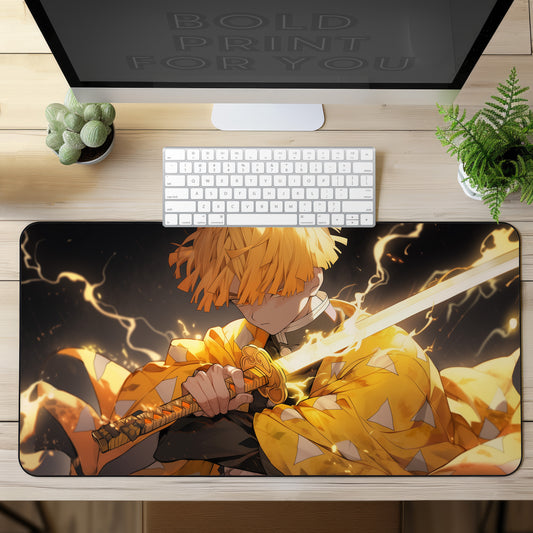 Anime Zenitsu Agatsuma Desk Mat