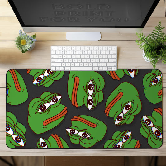 Meme Pepe Art Desk Mat