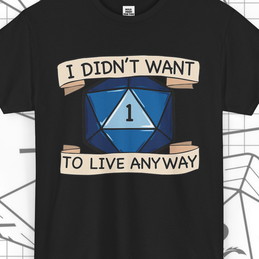 DnD Dice Sarcasm T-Shirt, Dungeons & Dragons Unisex tee