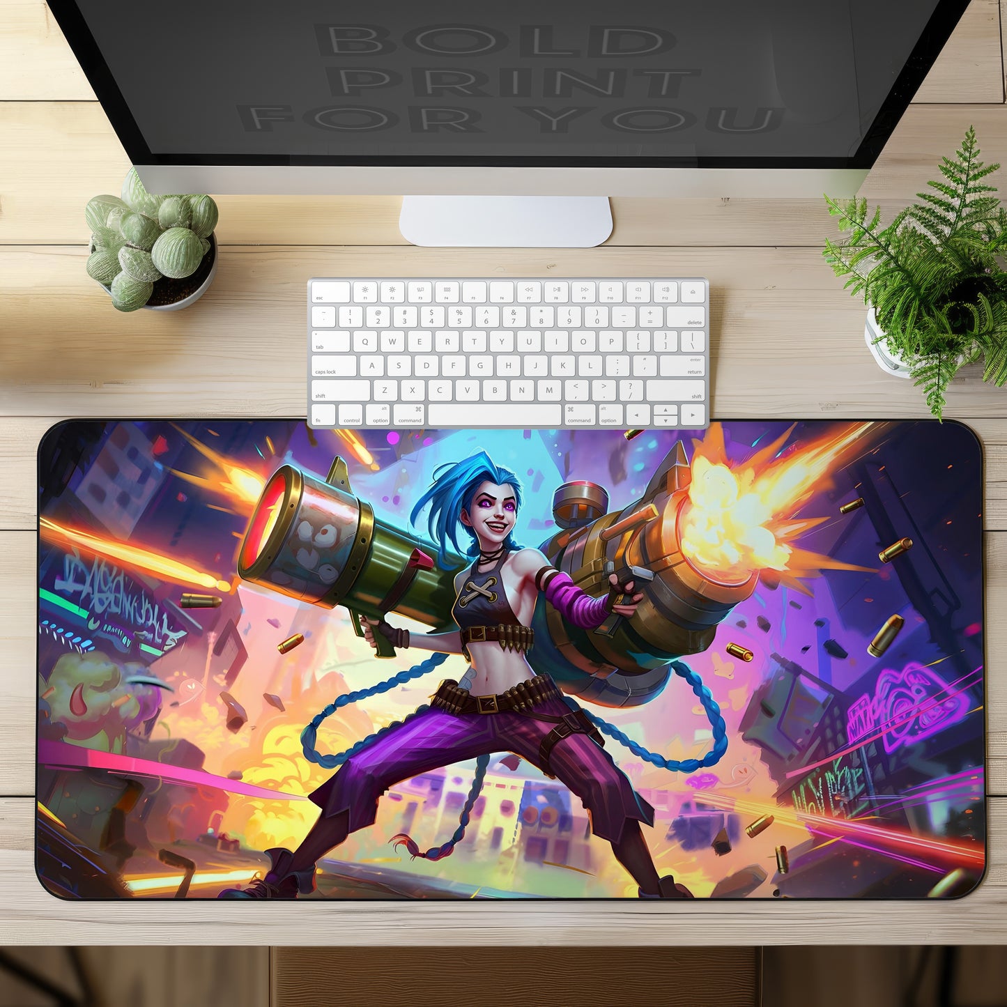 Anime Jinx League of Legends Desk Mat