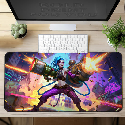 Anime Jinx League of Legends Desk Mat