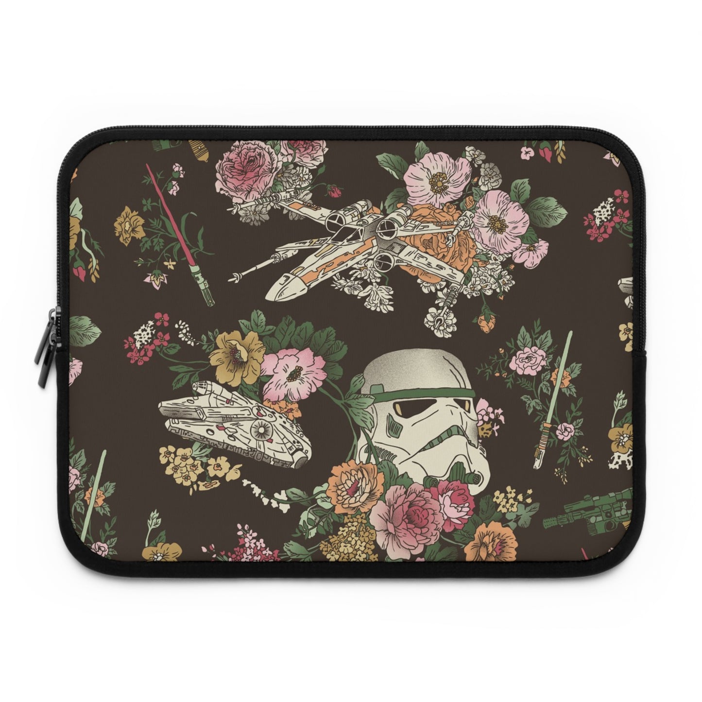 Star Wars Flowers Laptop sleeve macbook or any laptop 13, 15, 17 inch with print Star wars, laptop bag