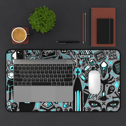 aa3de01c Desk Mat, Gaming keyboard matt, mousepad large, XXL extended deskpad mouse pad - Bold Print