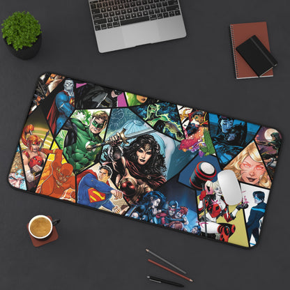 Heroes DC Desk Mat, gaming mouse mat, mousepad large, XXL deskpad mouse pad